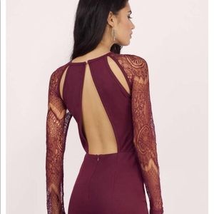 Tobi Burgandy Dress